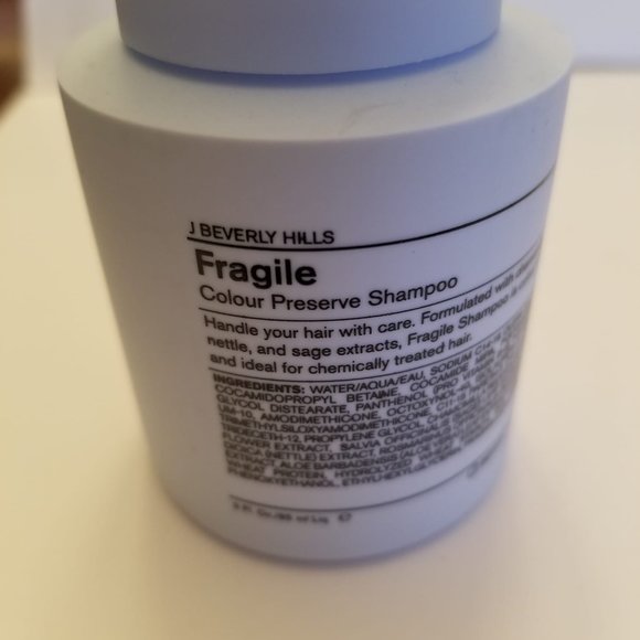 J Beverly Hills Fragile Color Protection Shampoo Conditioner Duo Set 3 oz Travel - Picture 3 of 4